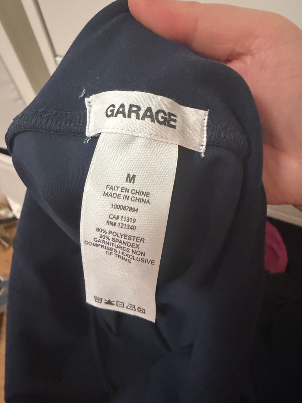 Garage Fold Over Seamless Bootcut Legging MEDIUM Marina Blue/Navy - Picture 4 of 5